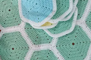 hexagon granny squares joined