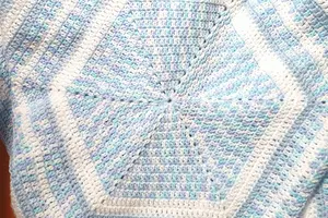 solid hexagon blanket