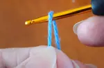 A lot of your crochet project will begin with making a slip knot. I tend to make them using my hook. 