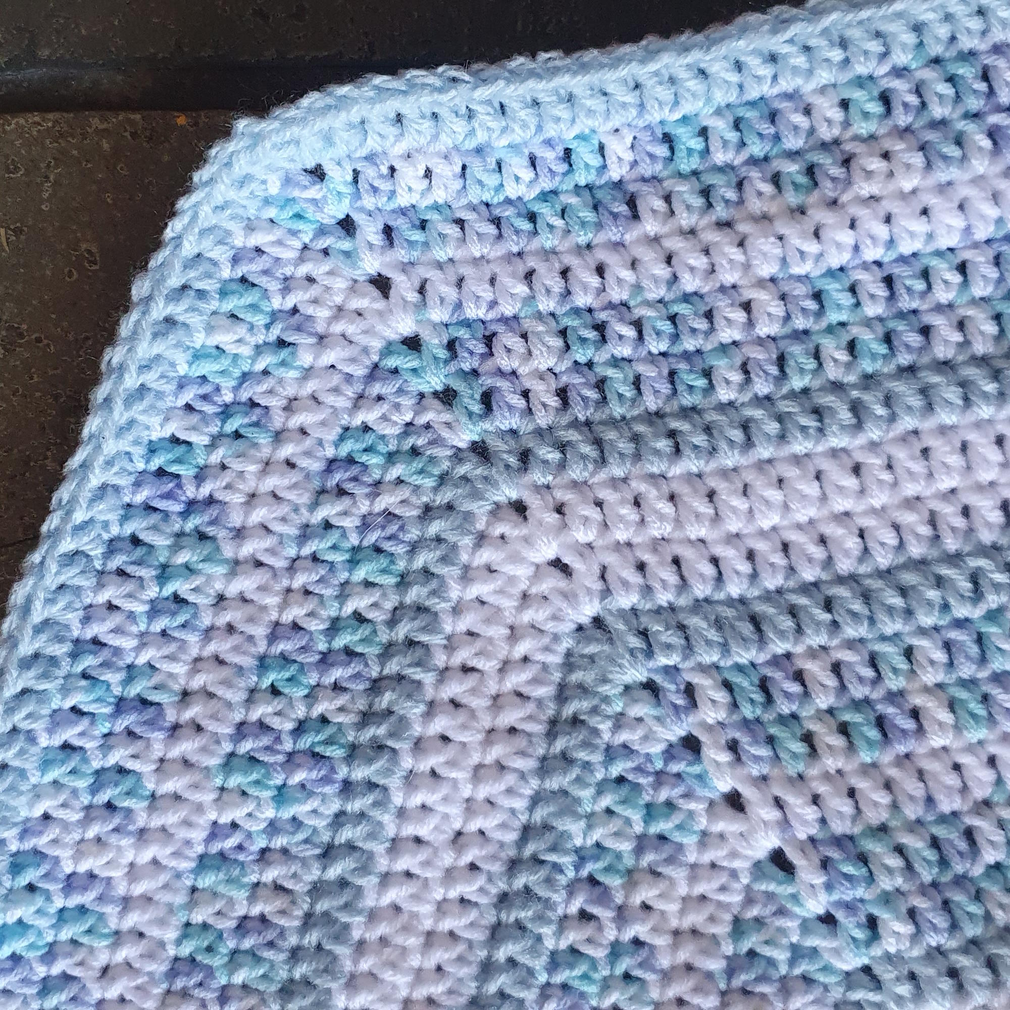 hexagon blanket blue 2