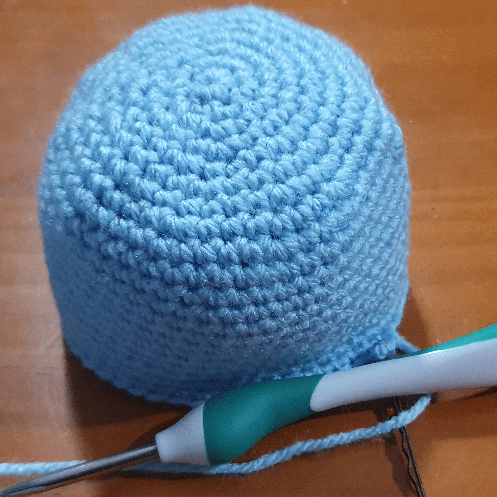 amigurumi ball sides